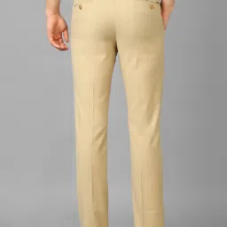 Luxure By Louis Philippe Khaki Slim Fit Trousers image 2