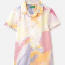 United Colors Of Benetton Boys Multicolor Cotton Regular Fit Shirt-picture-34