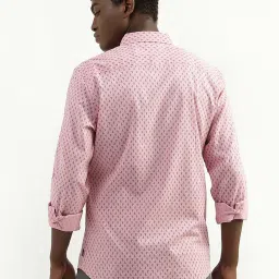 united colors of benetton Cotton Printed Spread Collar Mens Shirts image 2