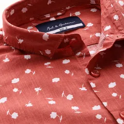 Mast & Harbour Floral Printed Pure Cotton Casual Shirt image 2