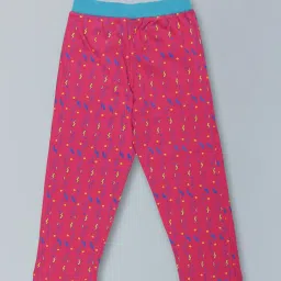 Kiddopanti Kids Pink Printed Pyjamas image 2
