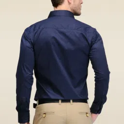 Hancock Navy Cotton Shirt image 2