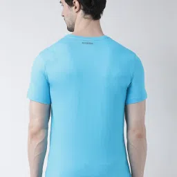 Friskers Turquoise Blue Cotton Slim Fit Printed T-Shirt image 2