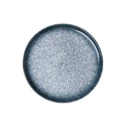 Nestasia Premium Quality Blue & White Two-Toned Pebble Glazed Stoneware Dinner Plate 7.87 Inch image 2