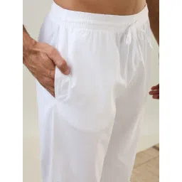 SleepZ by Raymond White Cotton Comfort Fit Nightwear Set image 4