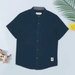 Pantaloons Junior Boys Algiers Blue Shirt-image-0