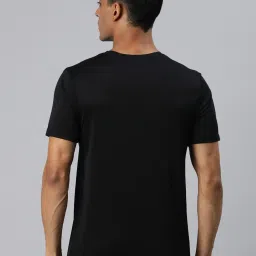 ALCIS Green & Black Anti Static Slim Fit Printed Sports T-Shirt image 2