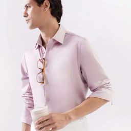 Rare Rabbit Pink Regular Fit Solid Shirt-picture-34
