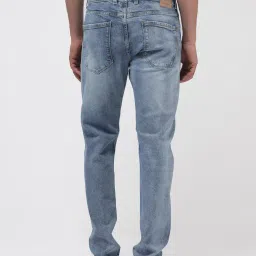 Rare Rabbit Blue Regular Fit Solid Jeans image 2