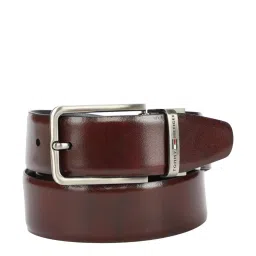 TOMMY HILFIGER Navy Leather Reversible Belt For Men image 2