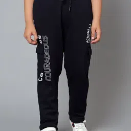 Cantabil Kids Navy Graphic Print Trackpants-picture-11