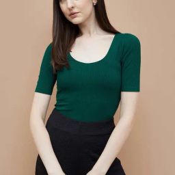 Code By Lifestyle Dark Green Regular Fit Top-picture-41