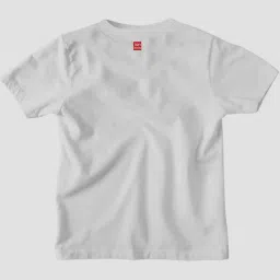 Bonkids White Cotton Holi Hai Printed T-Shirt image 2