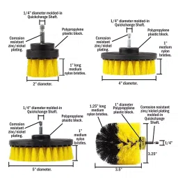 HPT Wet & Dry Drill Brush Attachment for Flooring & Car Cleaning Set of 4 image 4