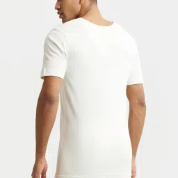 Jockey 2400 Men's Super Combed Cotton Rich Half Sleeved Thermal Undershirt with Stay Warm Technology image 2