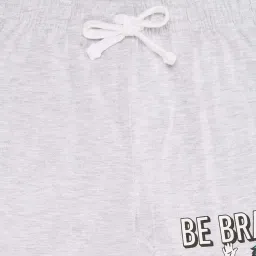 Pantaloons Junior Kids Glacier Grey Cotton Printed Shorts image 2