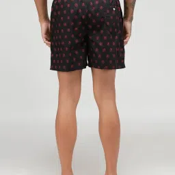 Zoiro Black Cotton Regular Fit Printed Boxers image 2