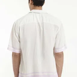 Rare Rabbit Off White Boxy Fit Print Shirt image 2