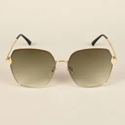 Voyage Green Oversize Irregular UV Protection Sunglasses for Women image 2