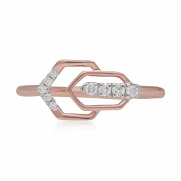 Malabar Gold and Diamonds 18k IGI Certified Diamond Rose Gold Ring for Women image 2
