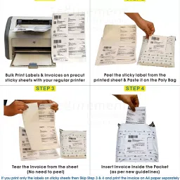 Securement Amazon Easyship Sticky Labels Matt with 4 Pre-Cut Labels Per Sheet - ‎SP-A4-Sticky-100 image 5