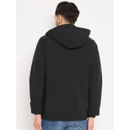 Duke Black Regular Fit Hooded Jacket image 2