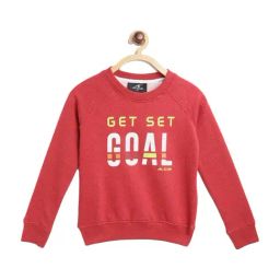 Alcis Kids Red Cotton Printed Sweatshirt-picture-6