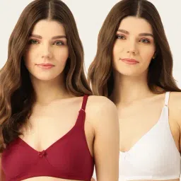 Lady Lyka Multicolor Non Wired Non Padded T-Shirt Bra (Pack Of 2)-picture-20