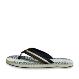 Neemans Men's Striped Fusion Black Flip Flops image 2