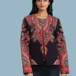 aarke Ritu Kumar Multi Color Printed Jacket-image-7