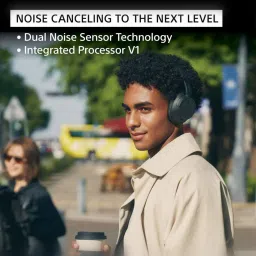 Sony WH-CH720N, Wireless Active Noise Cancellation Headphones With Mic, Upto 50 Hrs Playtime (Black) image 2