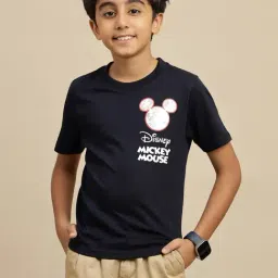 Kidsville Boys Navy Blue Cotton Printed T-Shirt-image-58