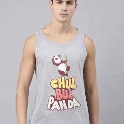 Bushirt Grey Printed Cotton Vest-picture-22