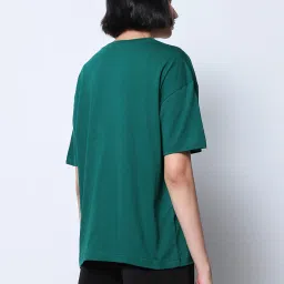 Bewakoof Green Graphic Print T-Shirt image 2