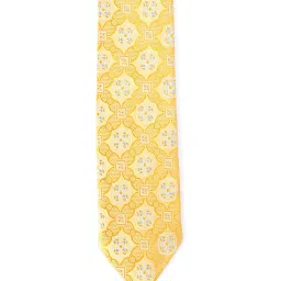 Allen Solly Yellow Printed Formal Tie image 2