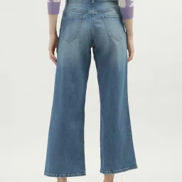 United Colors of Benetton Blue Cotton Regular Fit Regular Fit Mid Rise Jeans image 2