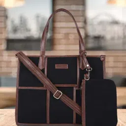 MINI WESST Black Checked Handbag image 2