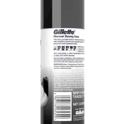 Gillette Pre Shave Foam Charcoal - 196 gm image 2