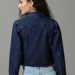 showoffff SHOWOFF Blue Regular Fit Denim Jacket image 2