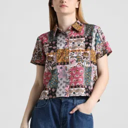 Only Multicolor Cotton Printed Shirt image 2