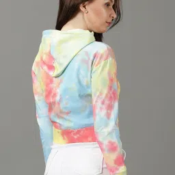 showoffff SHOWOFF Multicolor Cotton Tie - Dye Hoodie image 2