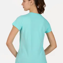 Skechers Blue Regular Fit Sports T-Shirt image 2