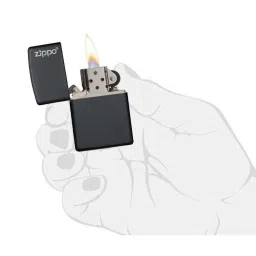 Zippo Black Brass Pocket Lighter image 2