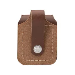 Zippo Brown Leather Lighter Pouch with Loop image 2