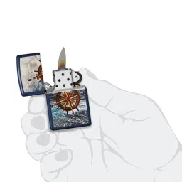 Zippo Multicolor Compass Design Brass Pocket Lighter image 2