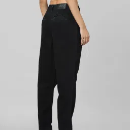 Only Black Cotton Relaxed Fit High Rise Jeans image 2