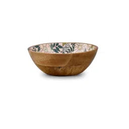 @Home Multicolor Mango Wood Round Serving Bowl (0.85 L) image 2
