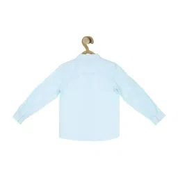 Allen Solly Junior Light Blue Solid Full Sleeves Shirt image 2
