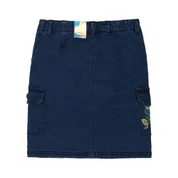 Allen Solly Junior Navy SolidSkirt image 2