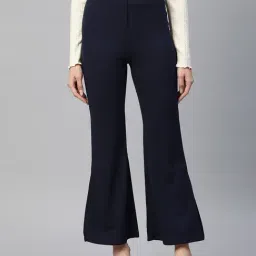 Melon by PlusS Navy Regular Fit Mid Rise Trousers-picture-48